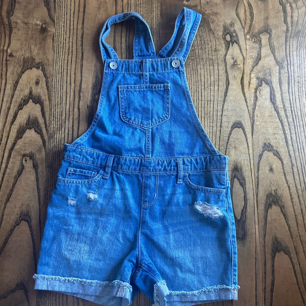 Children’s Place Distressed Denim Kids Shortalls